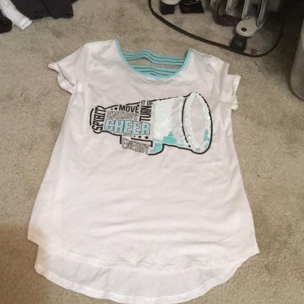 Girls Justice Cheer shirt
